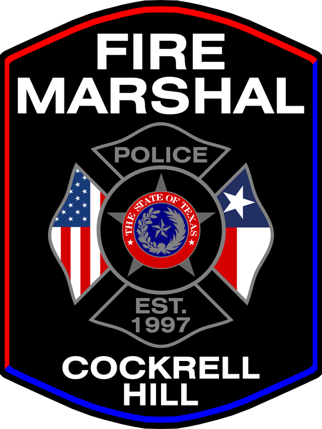 Cockrell Hill Fire Marshal patch